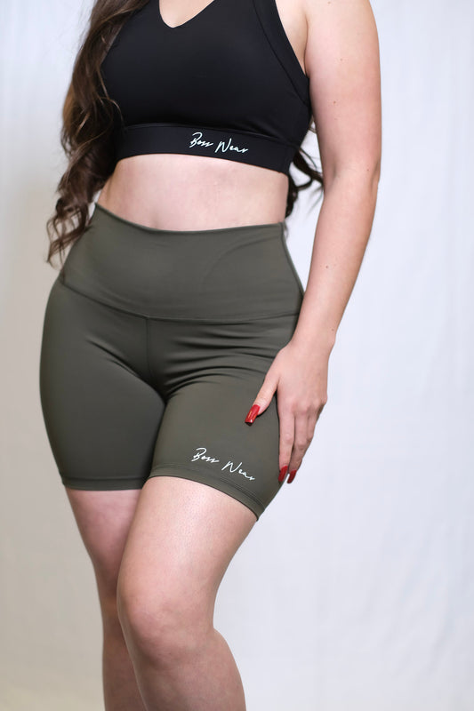 High Rise Active Biker Shorts