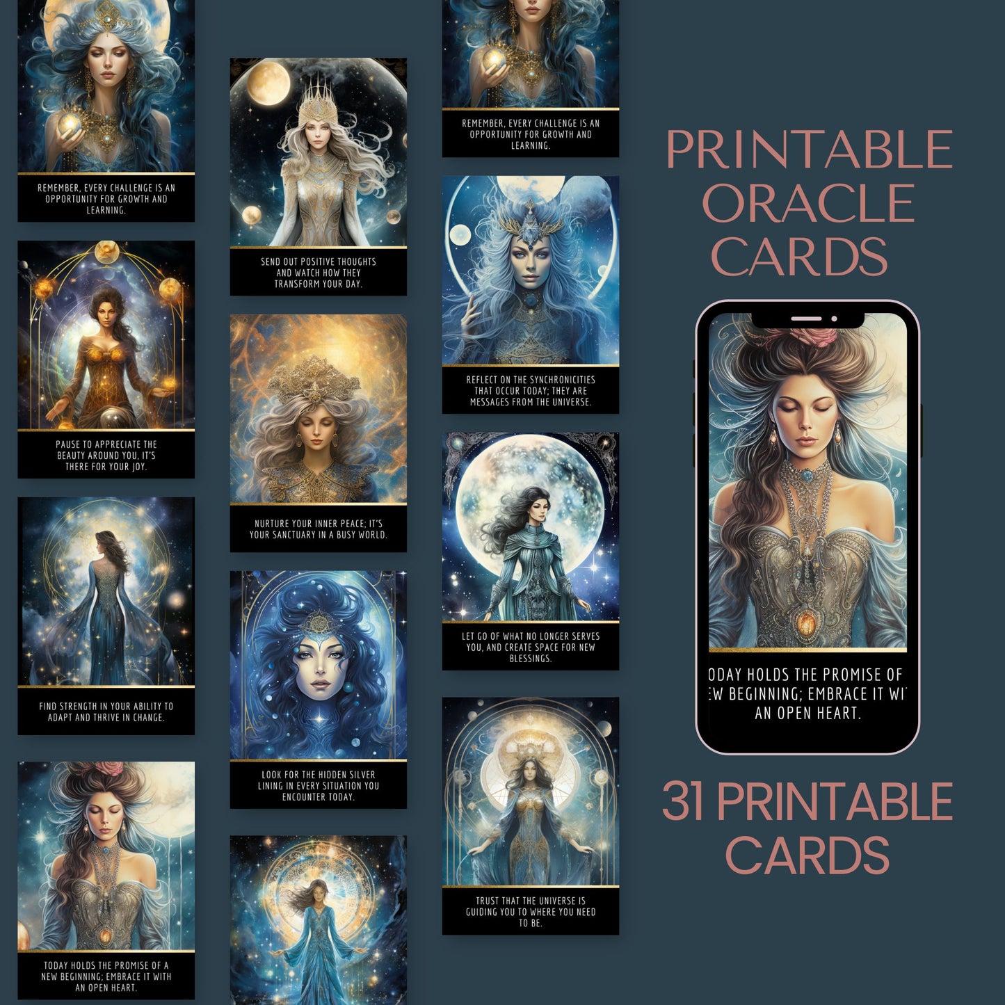 31 Printable Oracle Cards