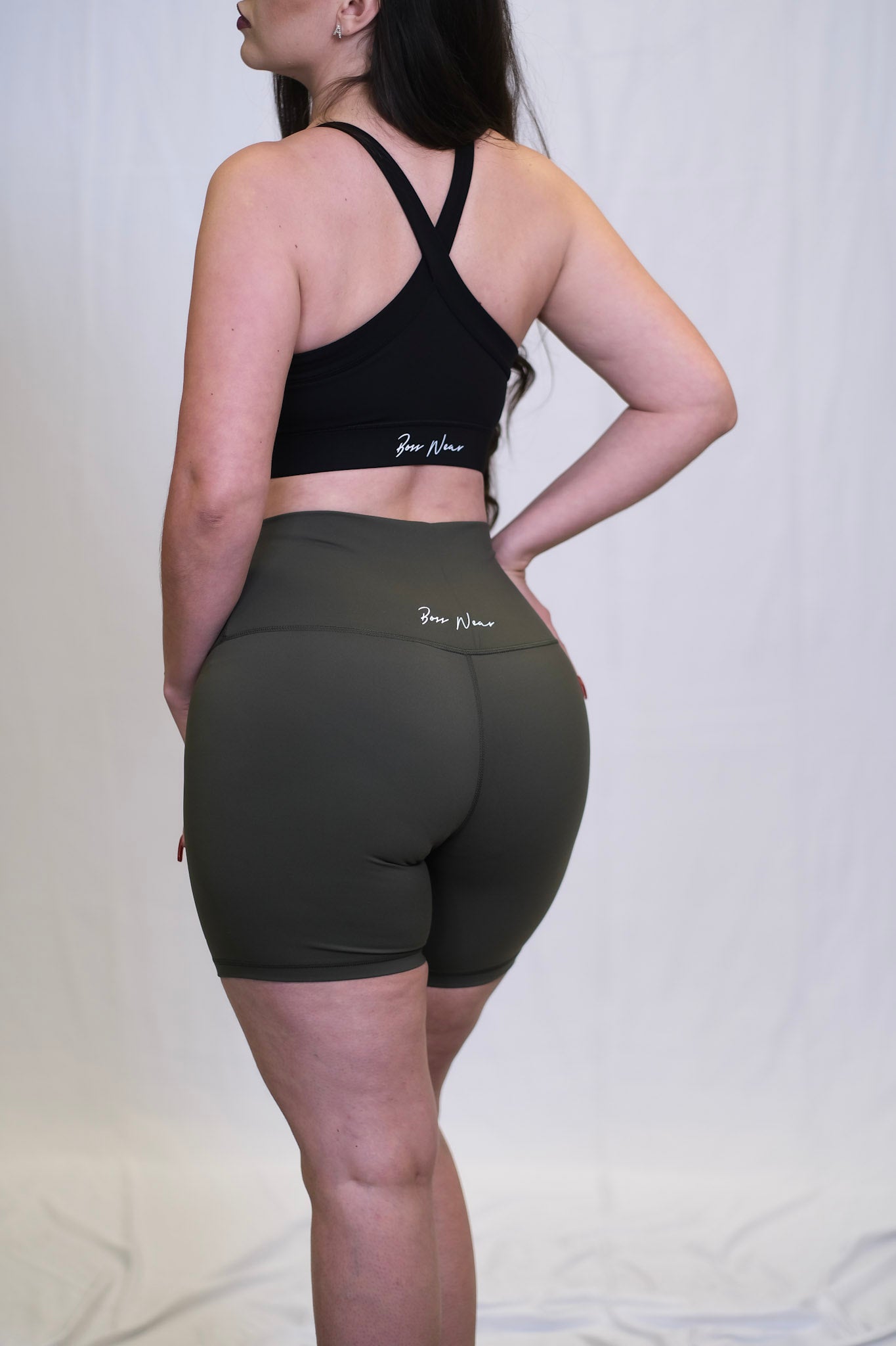 High Rise Active Biker Shorts